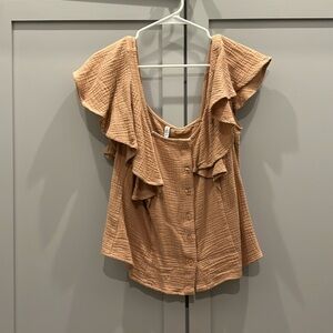 Like new Rachel Pally flutter sleeve top!